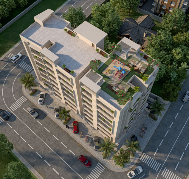 3 BHK Apartment 1267 Sq.ft. for Sale in Gotri Road, Vadodara