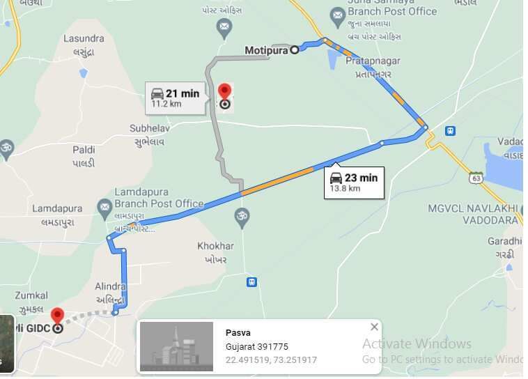  Agricultural Land 300000 Sq.ft. for Sale in Savli, Vadodara
