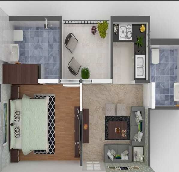 1 BHK Apartment 737 Sq.ft. for Sale in Motichur, Haridwar