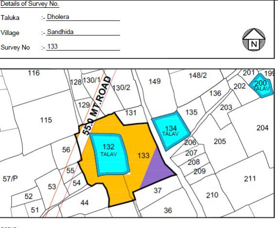  11000 Sq. Yards Commercial Land for Sale in Dholera, Ahmedabad