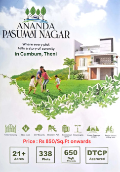  Residential Plot for Sale in Cumbum, Theni