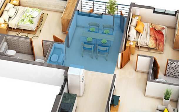 2 BHK Apartment 1110 Sq.ft. for Sale in Kovaipudur, Coimbatore