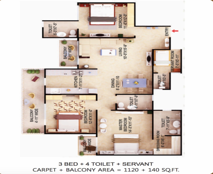 2 BHK Apartment 717 Sq.ft. for Sale in Dharuhera, Rewari