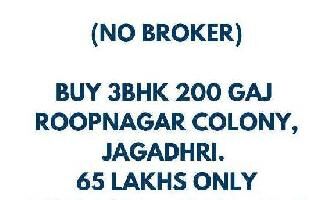 3 BHK House for Sale in Roop Nagar Colony, Jagadhri, Yamunanagar