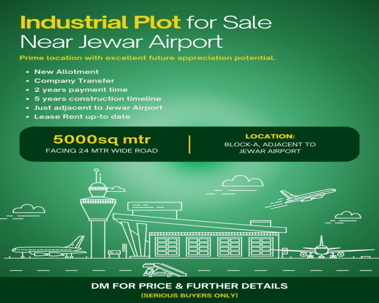  5000 Sq. Meter Industrial Land for Sale in Yamuna Expressway, Greater Noida