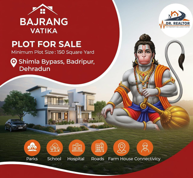  150 Sq. Yards Residential Plot for Sale in Badripur, Dehradun