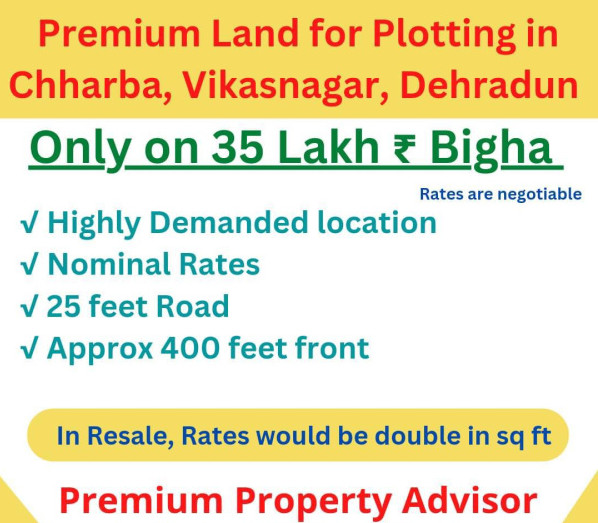 Residential Plot 12 Bigha for Sale in