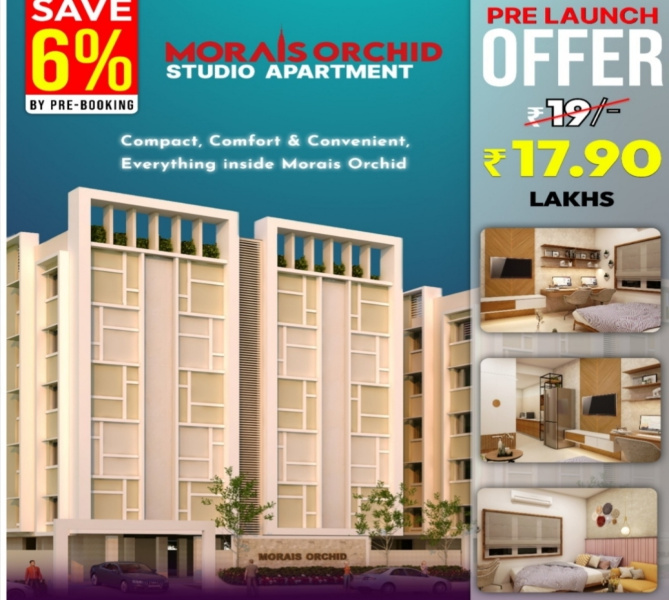  Studio Apartment 350 Sq.ft. for Sale in Trichy Highways, Tiruchirappalli