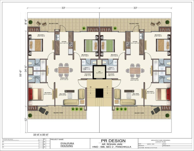 3 BHK Apartment 1818 Sq.ft. for Sale in Chandigarh Patiala Highway, Zirakpur
