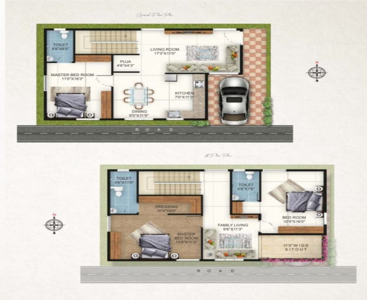 3 BHK Villa 1200 Sq.ft. for Sale in Hoskote, Bangalore