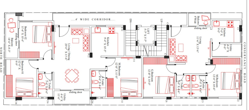 3 BHK Apartment 1300 Sq.ft. for Sale in Srirampura, Bangalore