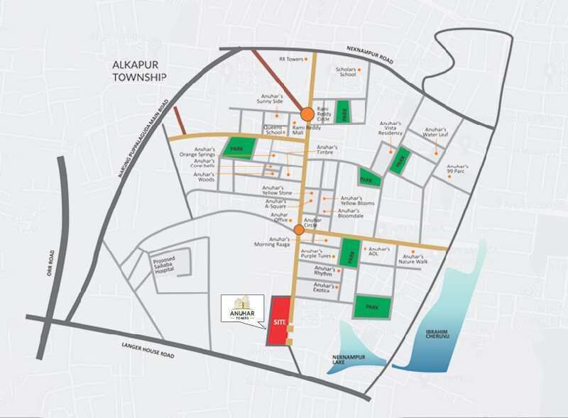 3 BHK Apartment 1676 Sq.ft. for Sale in Manikonda, Hyderabad