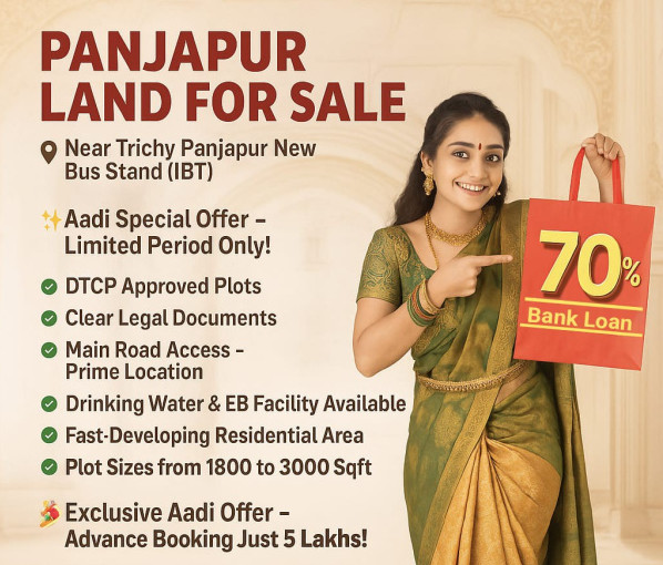  Residential Plot 1800 Sq.ft. for Sale in Panjapur, Tiruchirappalli