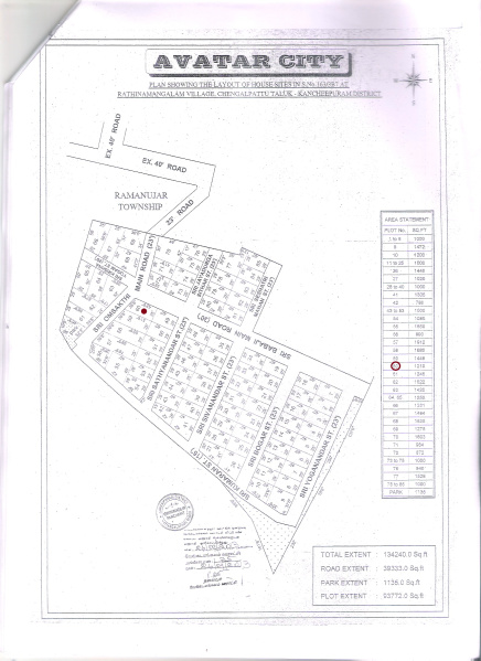  Residential Plot 50000 Sq.ft. for Sale in Mailam, Villupuram