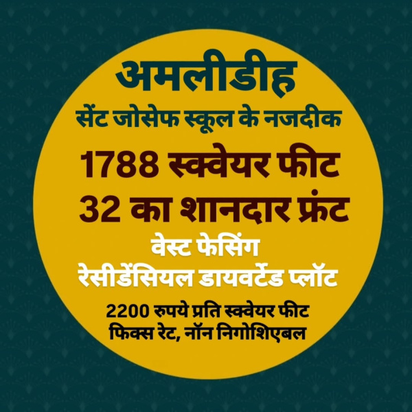  Residential Plot 1788 Sq.ft. for Sale in Amlidih, Raipur