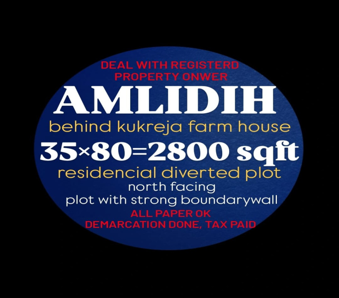  Residential Plot 2800 Sq.ft. for Sale in Amlidih, Raipur