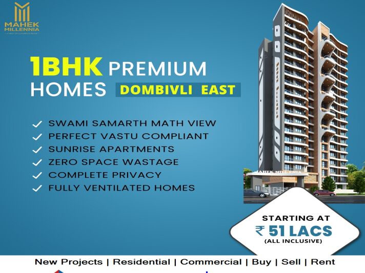 1 BHK 421 Sq.ft. Apartment for Sale in Nandivali, Dombivli East, Thane