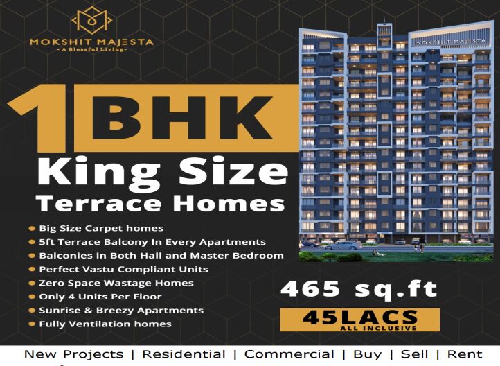 1 BHK Apartment 465 Sq.ft. for Sale in Dombivli East, Thane