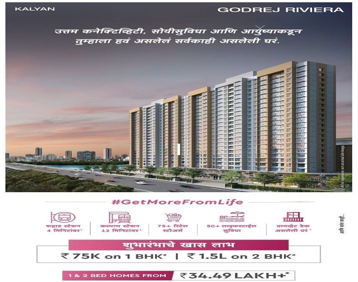 1 BHK Apartment 370 Sq.ft. for Sale in Kalyan West, Thane