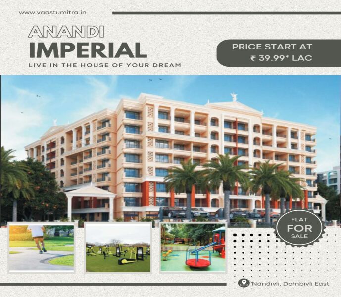 1 BHK Apartment 482 Sq.ft. for Sale in Nandivali, Dombivli East, Thane
