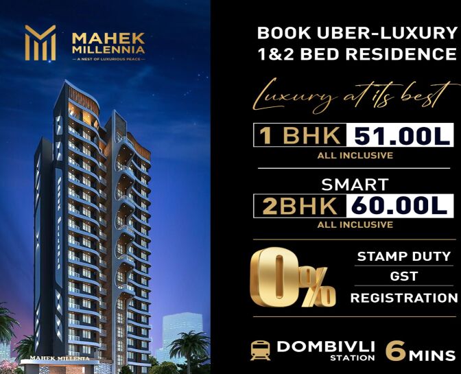 1 BHK Apartment 421 Sq.ft. for Sale in Nandivali, Dombivli East, Thane