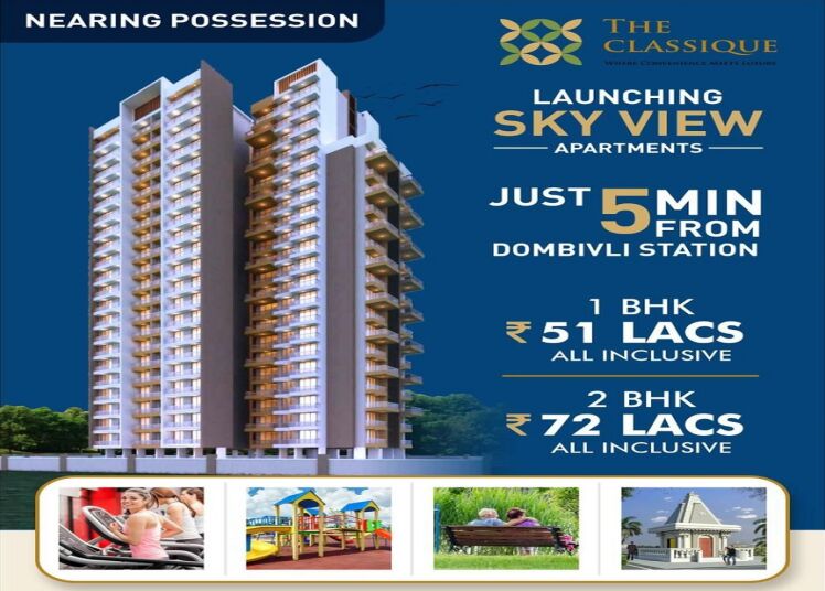 2 BHK Apartment 642 Sq.ft. for Sale in Dombivli East, Thane