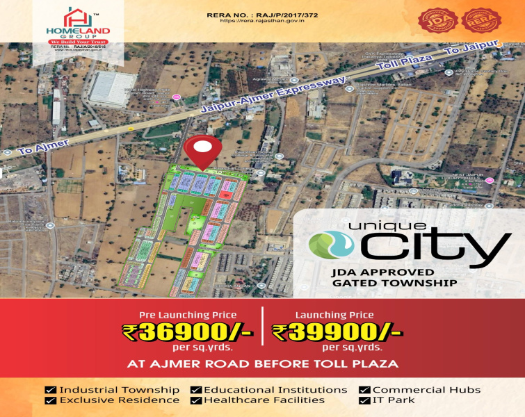  Residential Plot 333 Sq. Yards for Sale in Ajmer Road, Jaipur