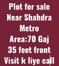  Residential Plot for Sale in Ram Nagar, Shahdara, Delhi