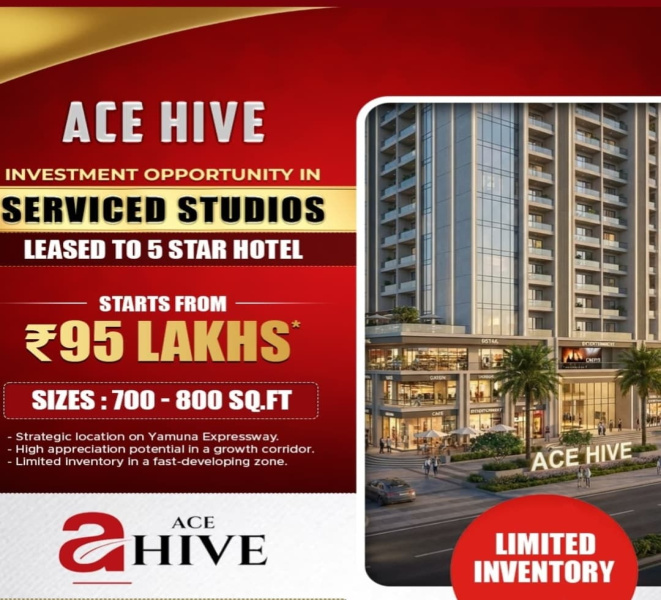  770 Sq.ft. Studio Apartment for Sale in Yamuna Expressway, Greater Noida