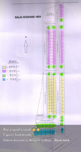  Residential Plot 1000 Sq.ft. for Sale in Hudkeshwar Road, Nagpur