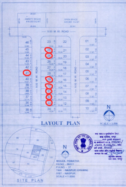  1000 Sq.ft. Residential Plot for Sale in Peotha, Nagpur