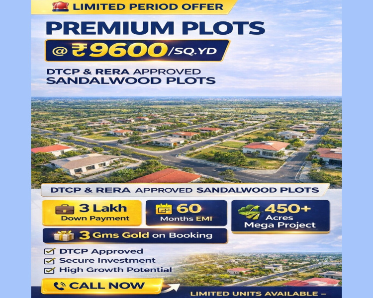  120 Sq. Yards Residential Plot for Sale in Rajapeta, Yadadri Bhuvanagiri