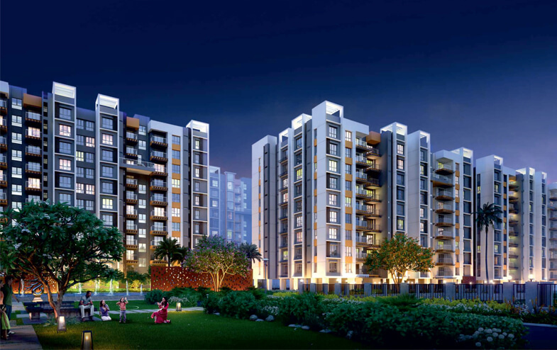 4 BHK Apartment 1308 Sq.ft. for Sale in Chinar Park, Kolkata