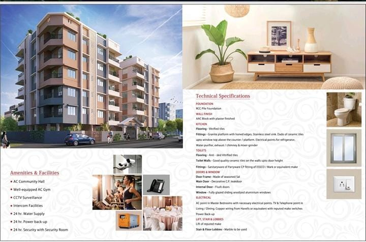 2 BHK Apartment 771 Sq.ft. for Sale in Bablatala, Kolkata