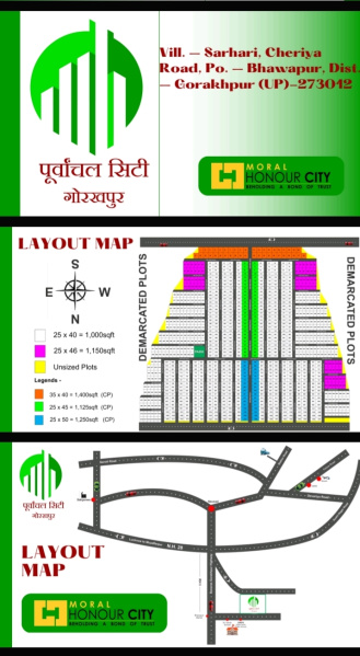  1000 Sq.ft. Residential Plot for Sale in Nausad, Gorakhpur