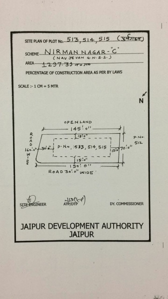  Commercial Land 1297 Sq. Yards for Sale in Nirman Nagar, Jaipur