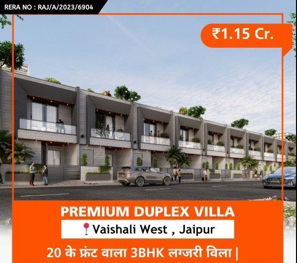 3 BHK Villa 100 Sq. Yards for Sale in Vaishali Nagar, Jaipur