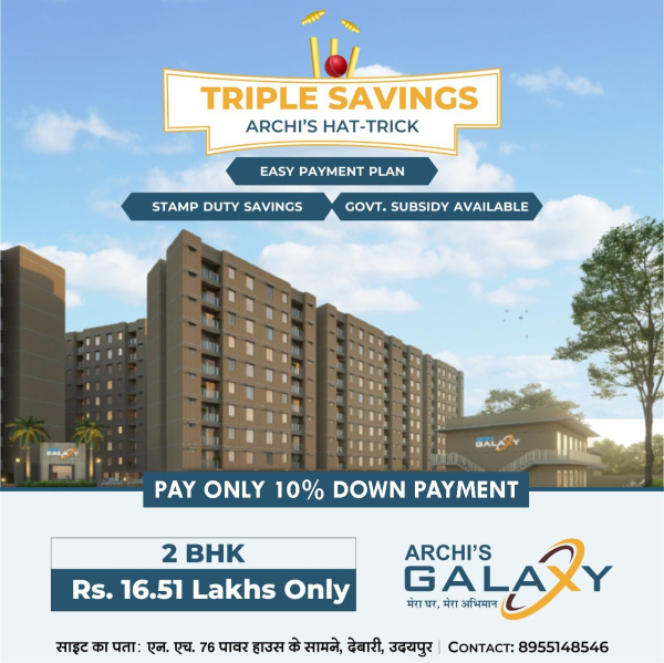 2 BHK Apartment 400 Sq.ft. for Sale in Debari, Udaipur