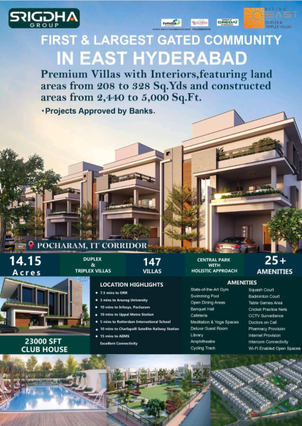 3 BHK 244 Sq.ft. Villa for Sale in Narapally, Hyderabad