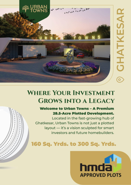  160 Sq. Yards Residential Plot for Sale in Ghatkesar, Hyderabad