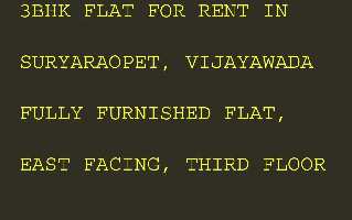 3 BHK Flat for Rent in Suryaravupeta, Vijayawada