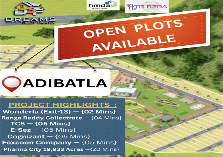  Residential Plot 150 Sq. Yards for Sale in Adibatla, Hyderabad