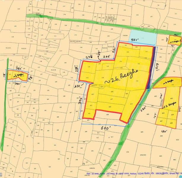  Agricultural Land 45 Bigha for Sale in Ramgarh, Alwar