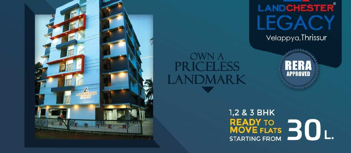 3 BHK Apartment 900 Sq.ft. for Sale in Velappaya, Thrissur