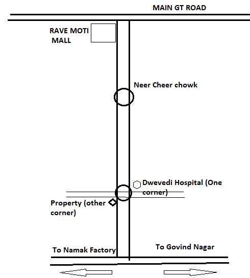  Showroom 2000 Sq.ft. for Rent in Kakadev, Kanpur