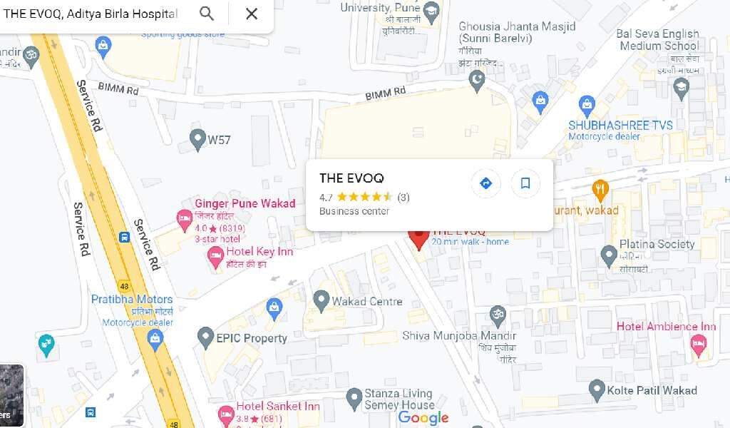  Office Space 420 Sq.ft. for Rent in Wakad, Pune