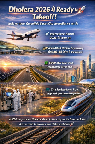  105000 Sq.ft. Commercial Land for Sale in Dholera, Ahmedabad