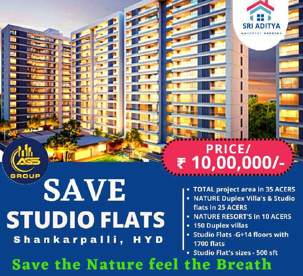  Studio Apartment 500 Sq.ft. for Sale in Shankarpally, Rangareddy