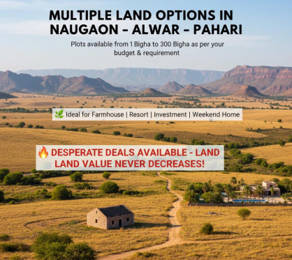  30 Bigha Agricultural/Farm Land for Sale in Pahari, Bharatpur