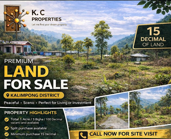  15 Dismil Agricultural/Farm Land for Sale in Lava, Kalimpong